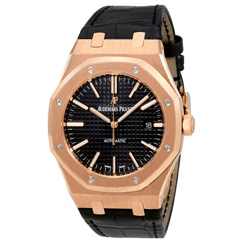 audemars piguet royal oak black strap|Audemars Piguet hornback strap.